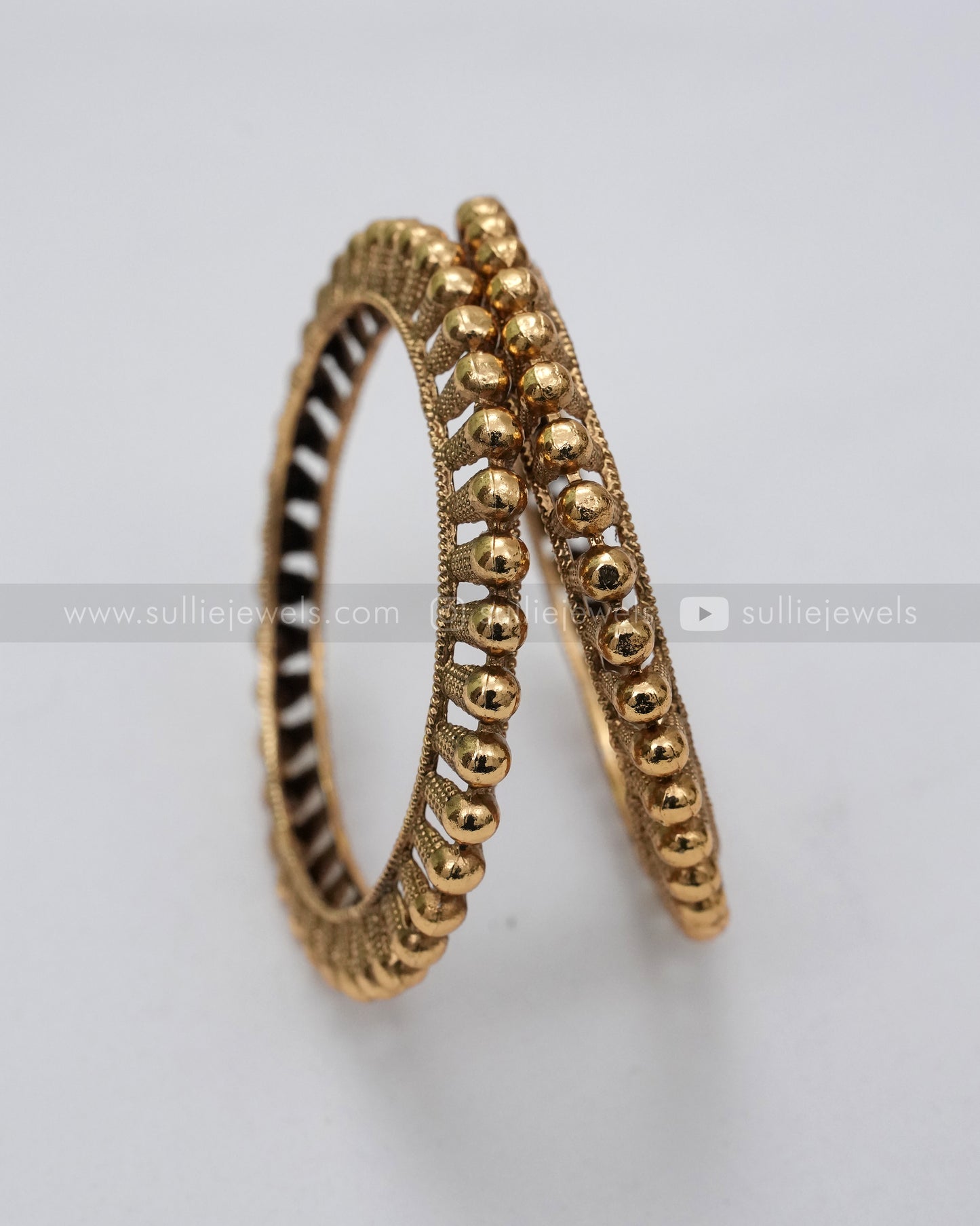 9014 - Sullie Basic - Antique Gokhru Bangle - Set of 2
