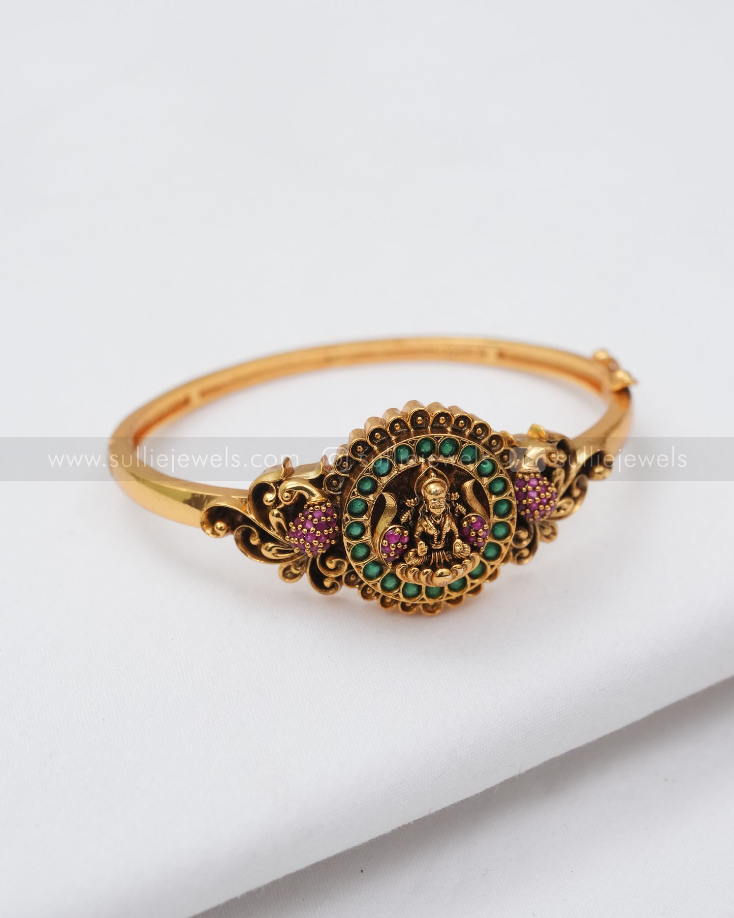 Minimal Goddess Peacock Openable Cuff Bangle