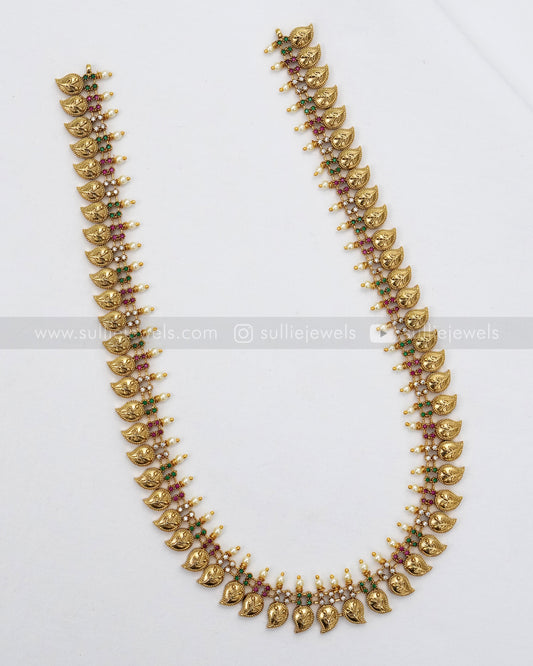 7120 - Multicolour Pearl Gold Mango Haram with Studs
