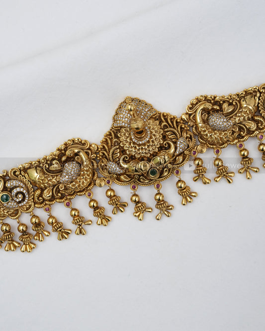 No Idol - 3D Peacock Detailed Premium Hipchain