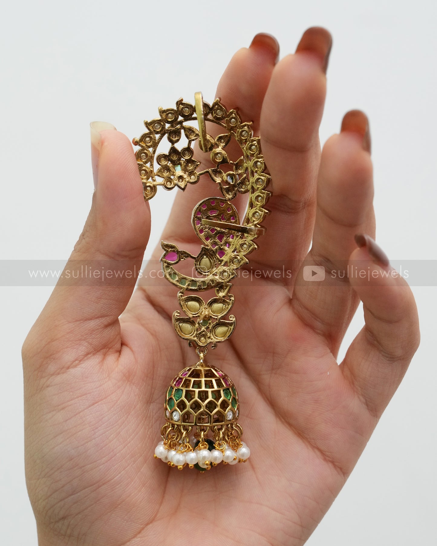 E1179 - Premium Kemp Victorian Ear Cuff Jhumka