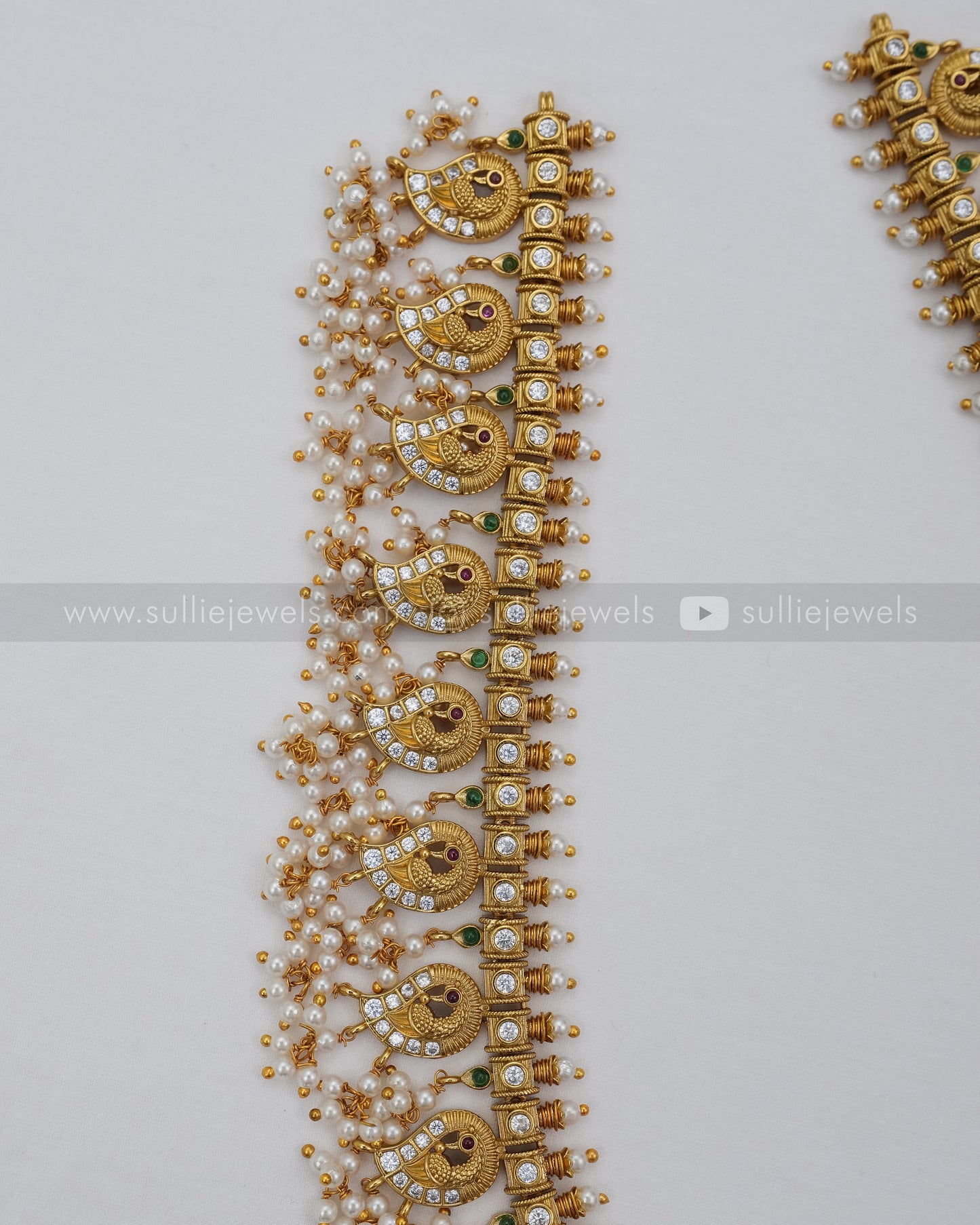 No Idol - Guttapusalu Long Chain / Haaram with Earring