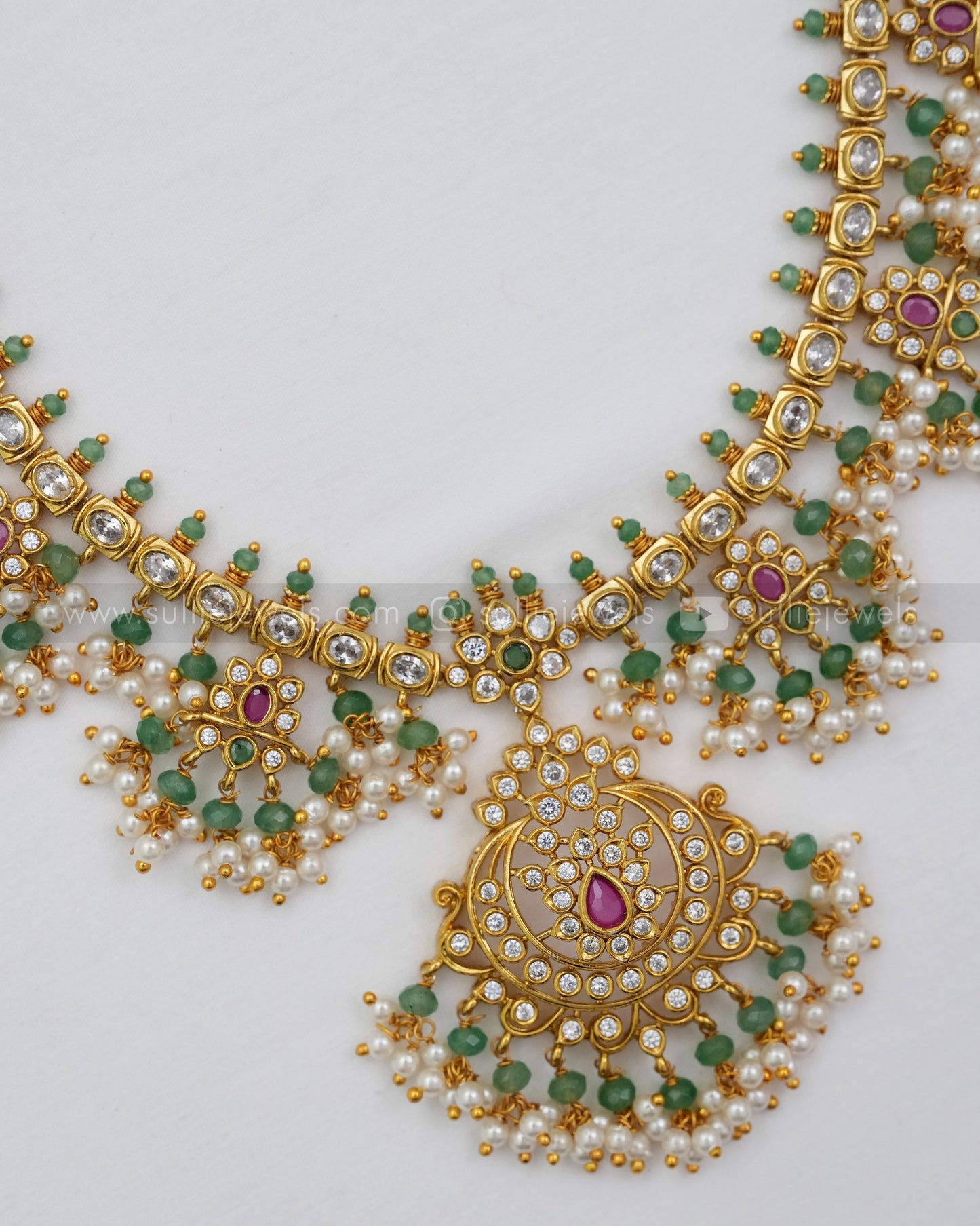 No Idol - Onyx Guttapusalu Necklace with Earring