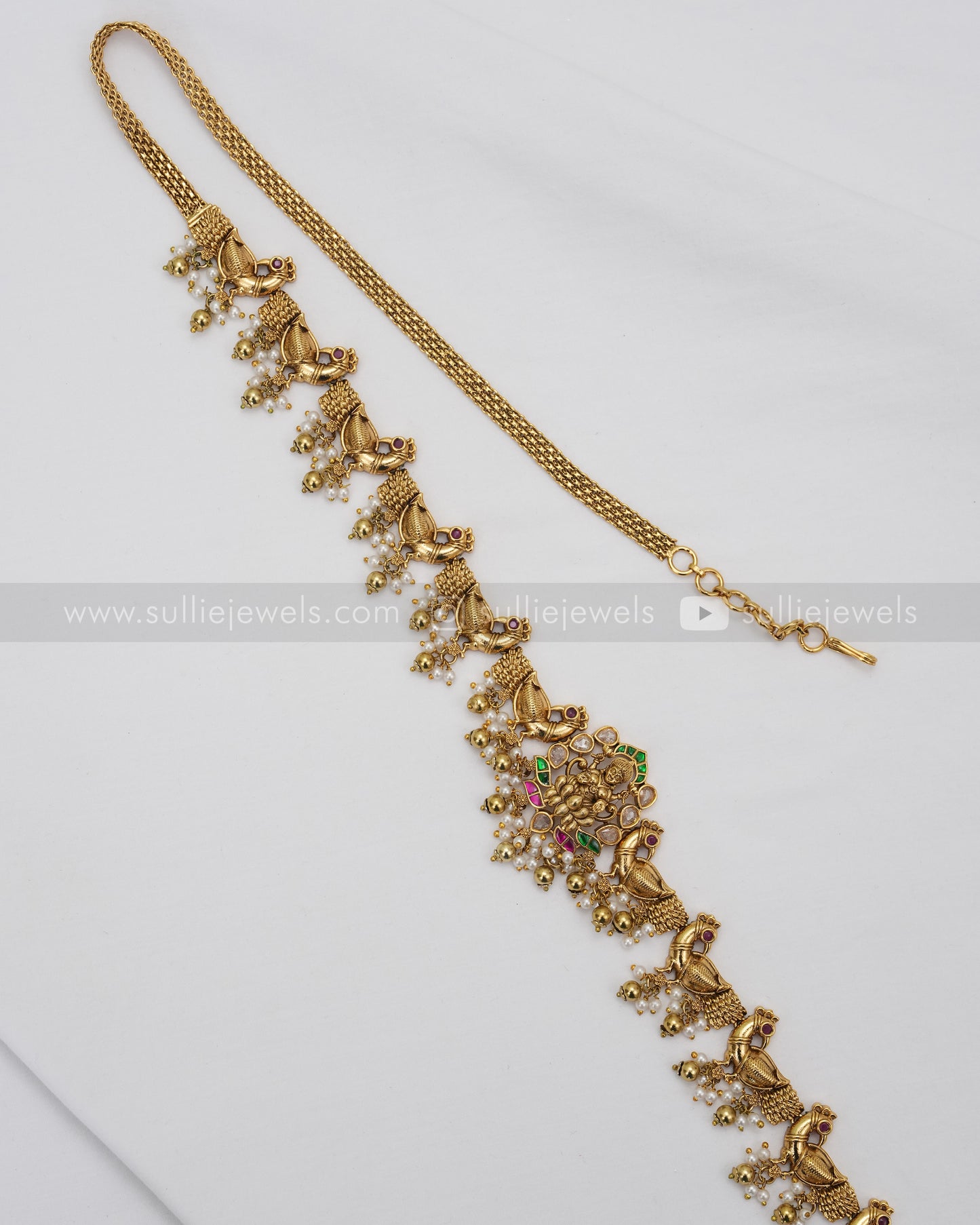 Peacock Minimal Goddess Hipchain