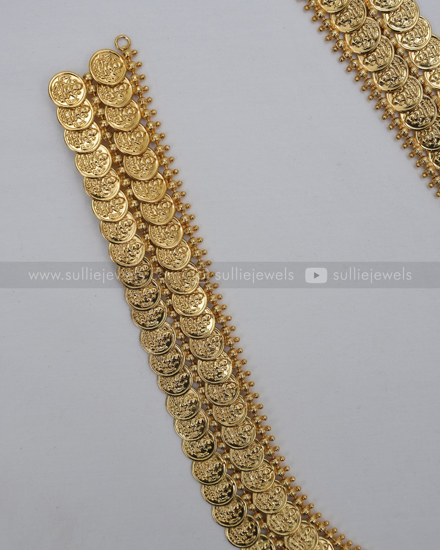 Double Coin / Kaashumaala Broad Long Chain with Stud