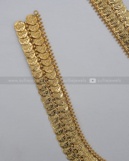 Double Coin / Kaashumaala Broad Long Chain with Stud