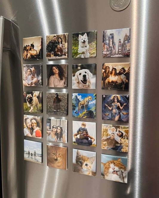 Customised Square Fridge Magnets - Save your moments